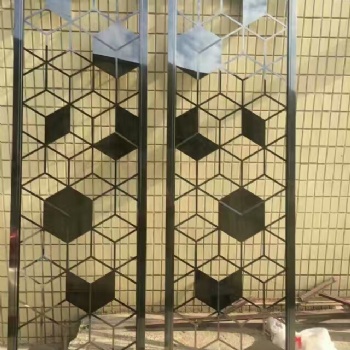 不銹鋼屏風(fēng)隔斷玫瑰金現(xiàn)代簡約客廳金屬鏤空花格玄關(guān)雕花板定制