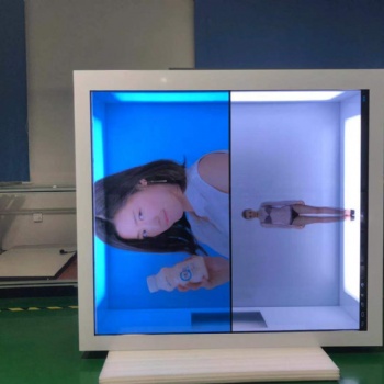 55寸1*2透明拼接展示柜、 透明液晶箱體 、LCD透明液晶屏 、東莞惠華電子透明液晶屏生產廠家